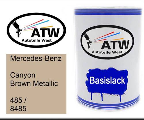 Mercedes-Benz, Canyon Brown Metallic, 485 / 8485: 500ml Lackdose, von ATW Autoteile West.